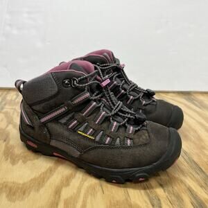 Keen Targhee Mid Waterproof Hiking Boots Brown Youth Big Kids' Unisex Size 2